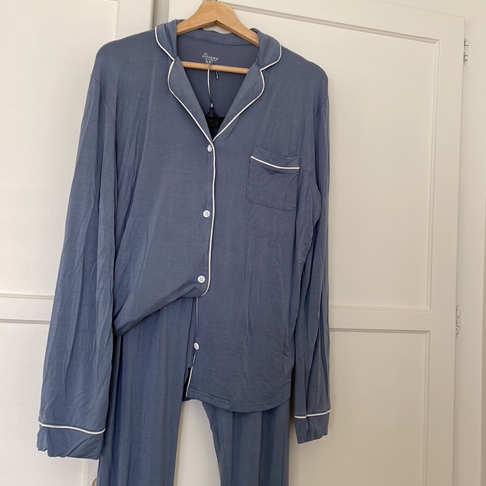 Dusty blue pajama set
